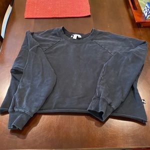 Black cropped joy lab sweatshirt